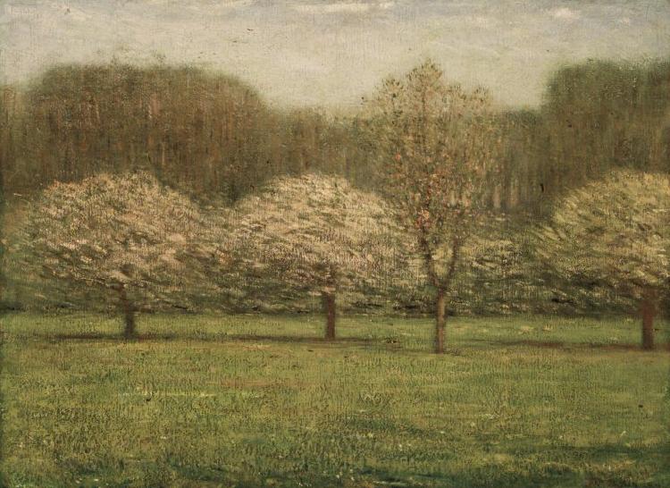 Dwight William Tryon Apple Blossoms Germany oil painting art
